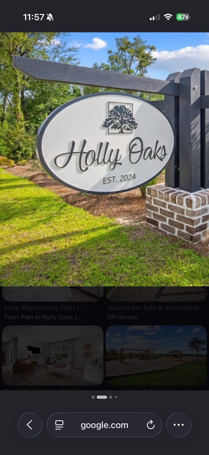 Holly Oaks community entrance